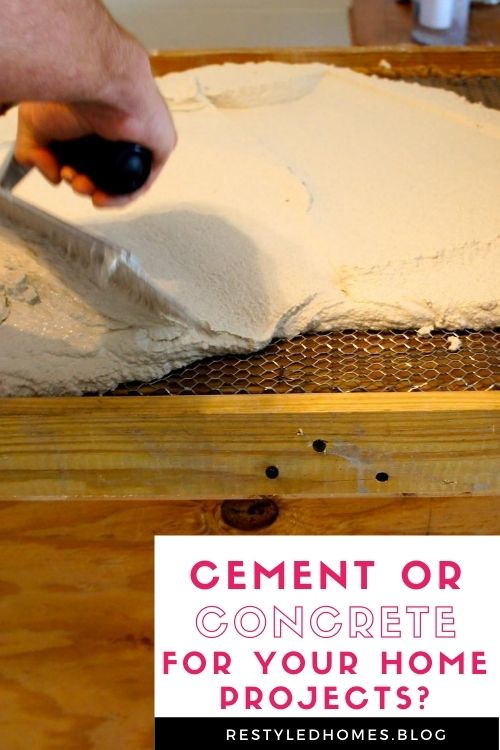 Cement vs Concrete | Which is Better For A DIY Project? - Restyled Homes