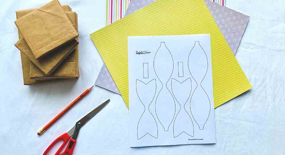 Paper bow template